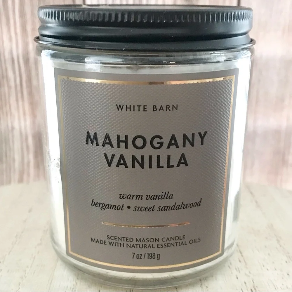 🆕30+ Hrs Mahogany Vanilla Single Wick Candle - Picture 2 of 3
